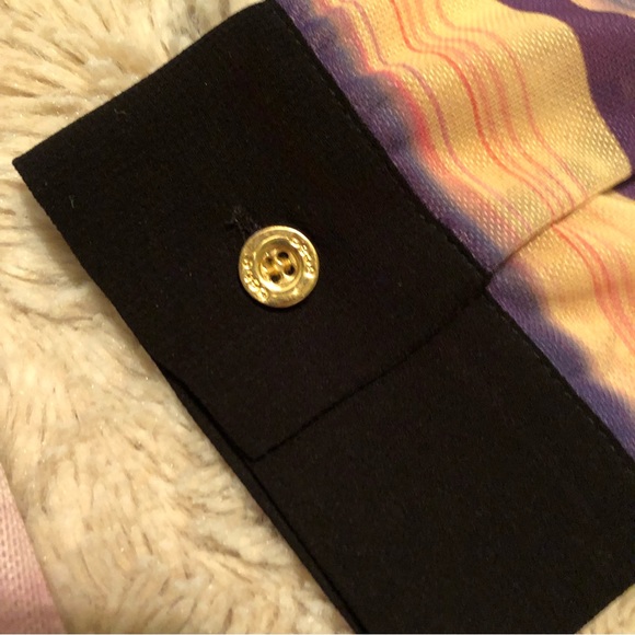 Y2k sheer multicolour Bebe button up size XS - Picture 4 of 8